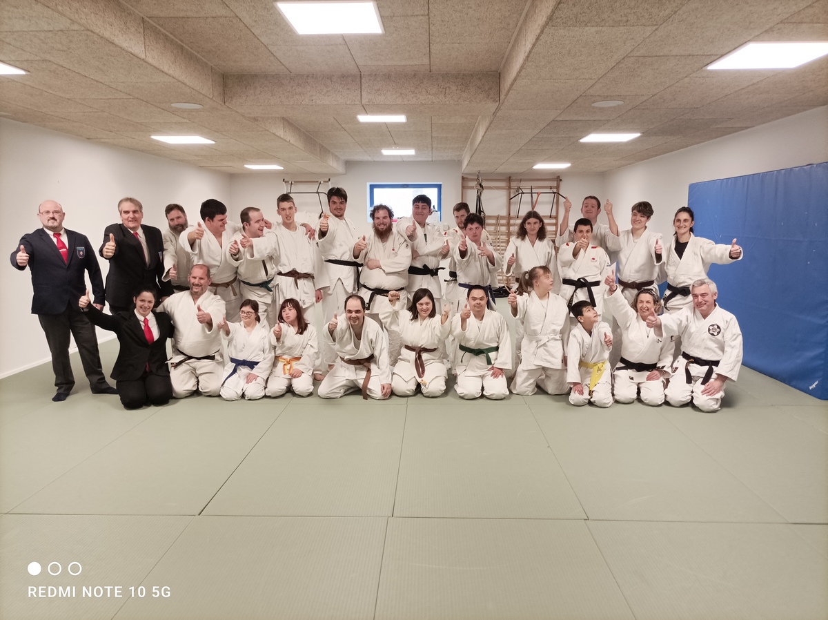 Entrenamiento previo al I Torneo Navarro de Judo Adaptado. Martiket 25-02-23